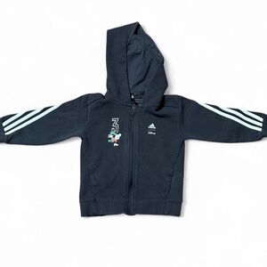 adidas Disney Kids Grey Hoodie with White Stripes